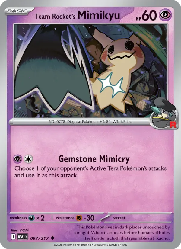 Team Rocket's Mimikyu 097