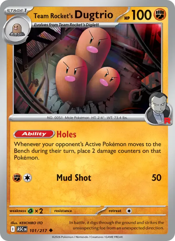 Team Rocket's Dugtrio 101