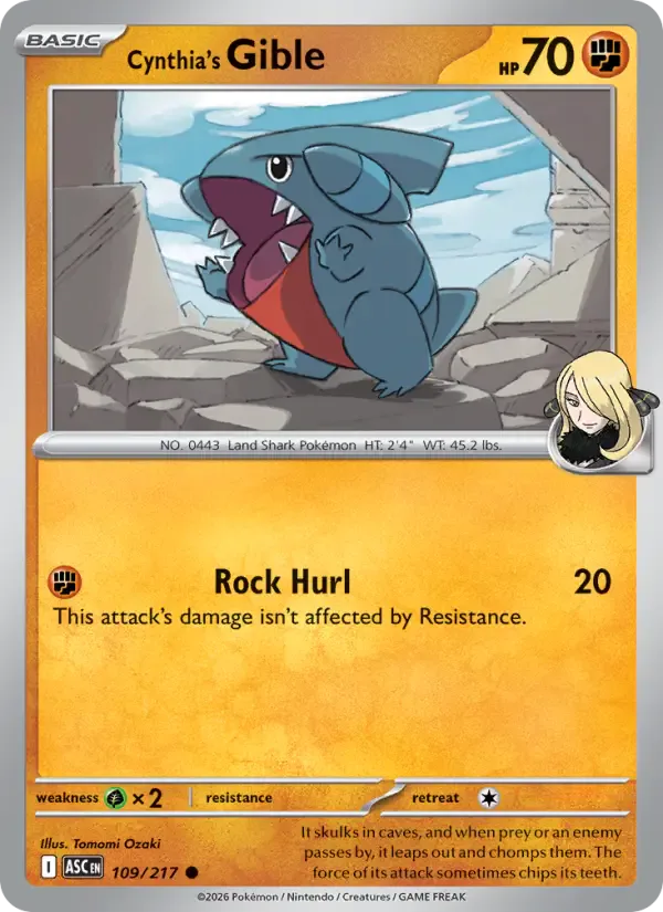Cynthia's Gible 109