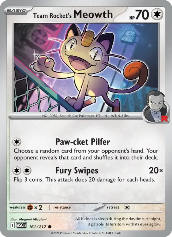 Team Rocket's Meowth 161