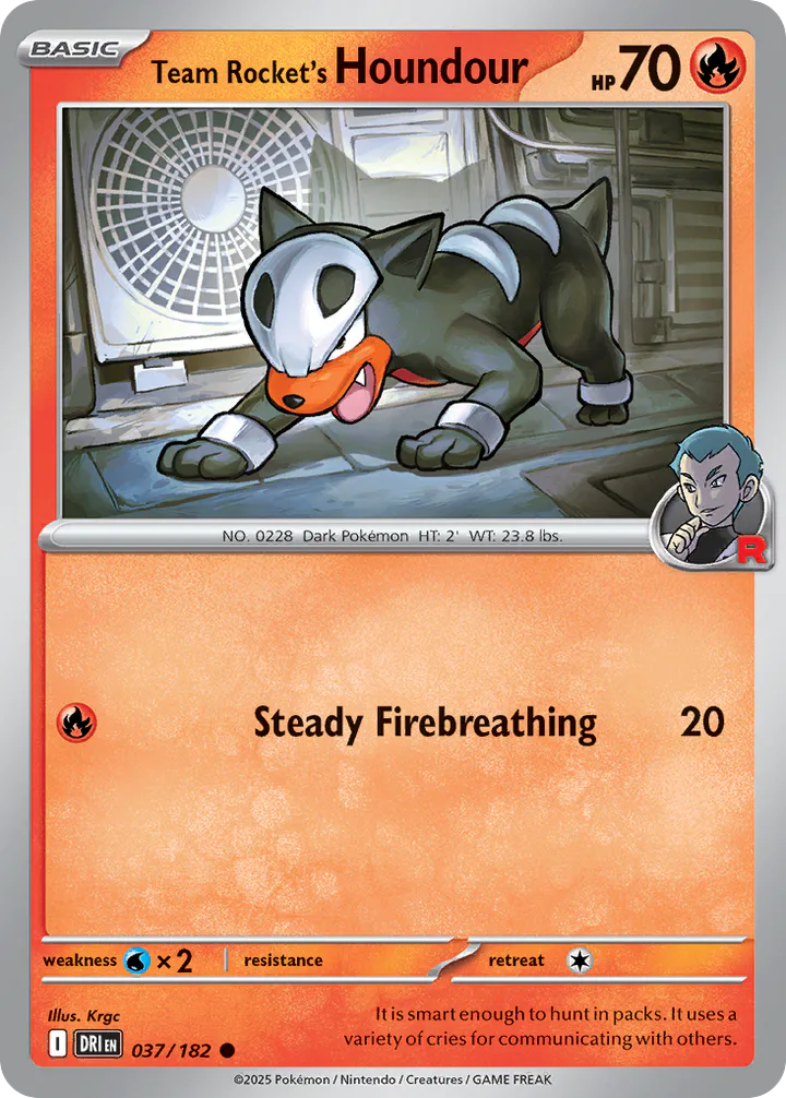 Team Rocket's Houndour 037