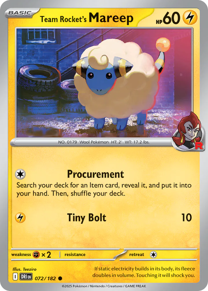 Team Rocket's Mareep 072