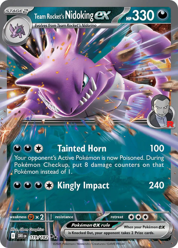 Team Rocket's Nidoking ex 119
