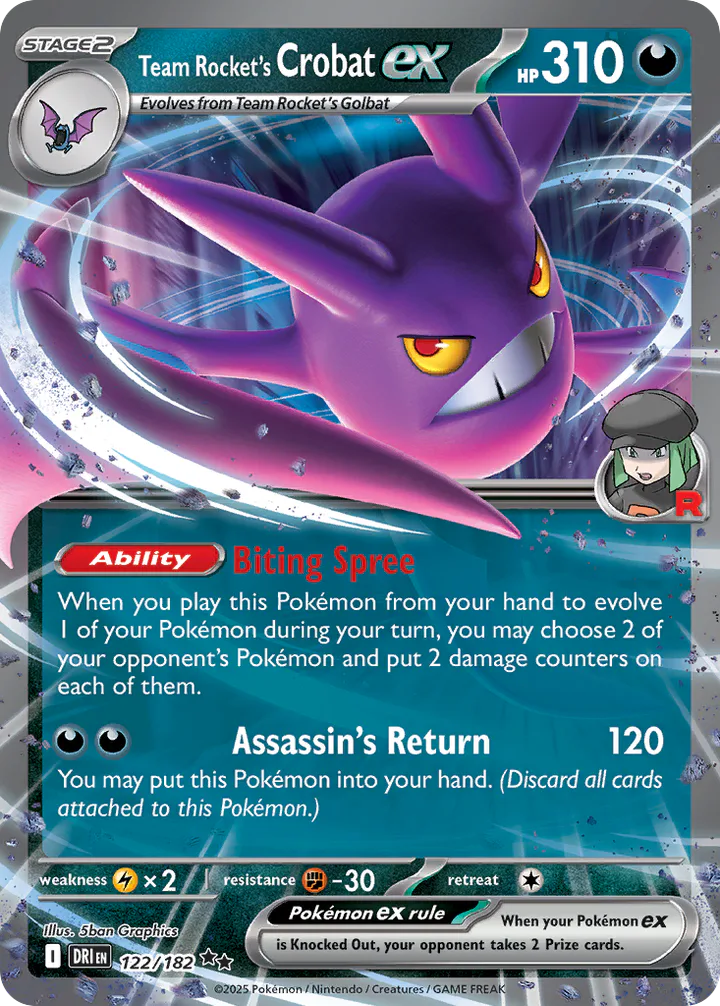 Team Rocket's Crobat ex 122