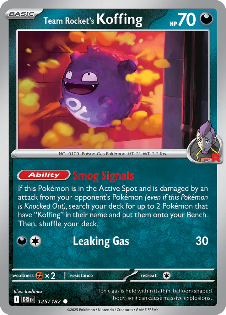 Team Rocket's Koffing 125