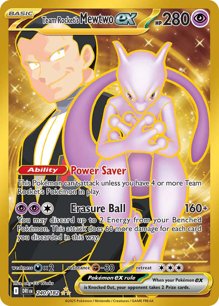 Team Rocket's Mewtwo ex 240